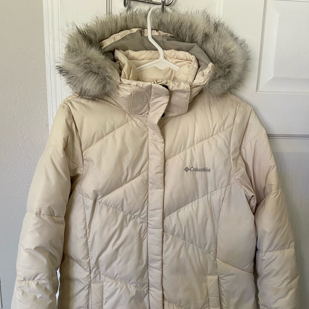 Columbia White winter Parka
